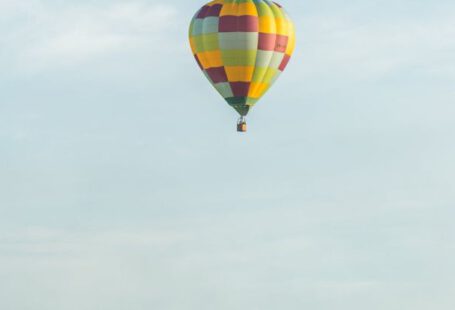 Hamilton - Checkered Hot Air Balloon over Green Pasture