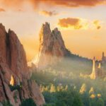 Among Us - Garden Of The Gods Rock Formations At Stunning Sunset