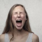 Scream - Woman in Gray Tank Top