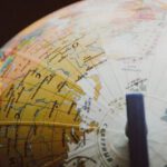 Longitude - Desk Globe on Shallow Focus Lens