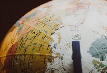 Longitude - Desk Globe on Shallow Focus Lens