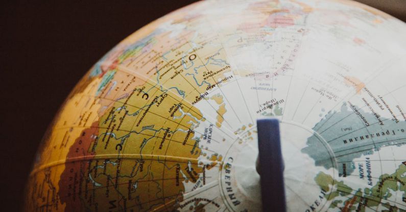 Longitude - Desk Globe on Shallow Focus Lens