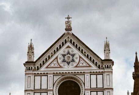 Florence And Tuscany - Facade of the Santa Croce Church in Florence, Tuscany, Italy